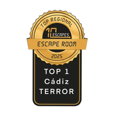 Top Regional 10Escapes Escape Room 2025 — Top 1 Cádiz Terror